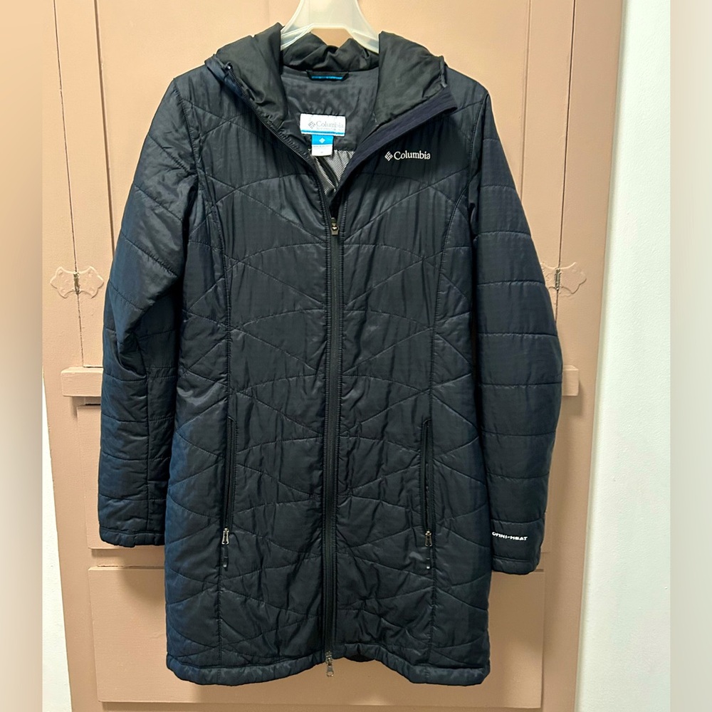 Columbia womens hooded jacket, black, size M